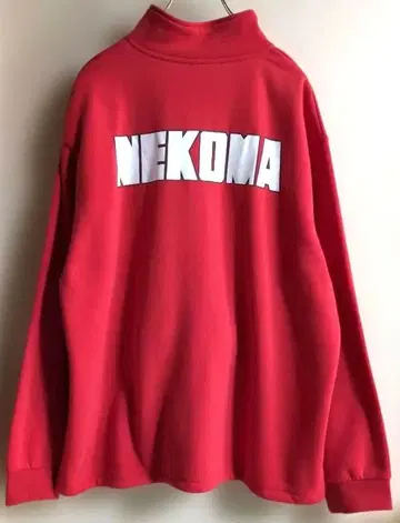 하이큐!! 네코마 NEKOMA 플리스 자켓 LL 빨간색