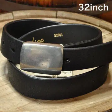 ZODIAC 박스 버클 벨트 블랙 [ 32인치 ] 천연 가죽 벨트