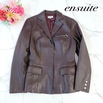 스위트 램 가죽 양가죽 가죽 자켓 충전솜 브라운 2