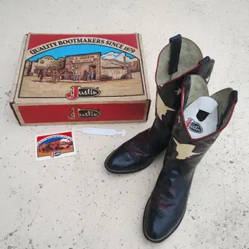 박스 포함 초레어 70s justin 웨스턴 부츠