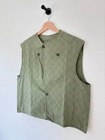50s Belgian Army Quilted Vest 빈티지