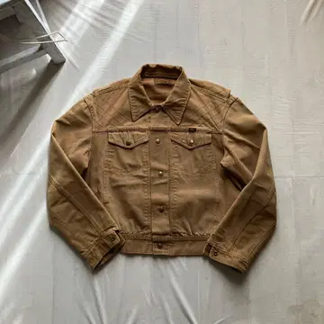 vintage saftbak / 짧은 기장 헌팅 자켓 브라운