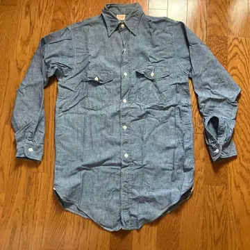 50s Knock Out 샴브레이 셔츠 빈티지