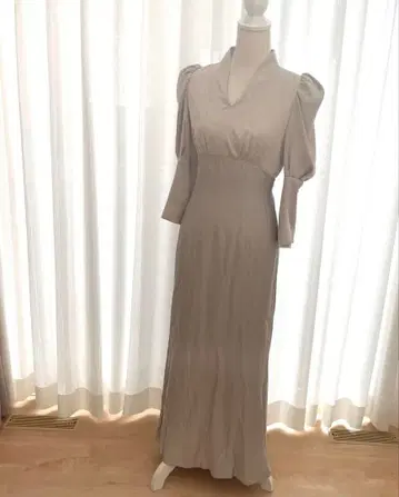 [ 택 포함 새상품 ] 스나이델 SNIDEL 퍼프 슬리브 스위칭 원피스