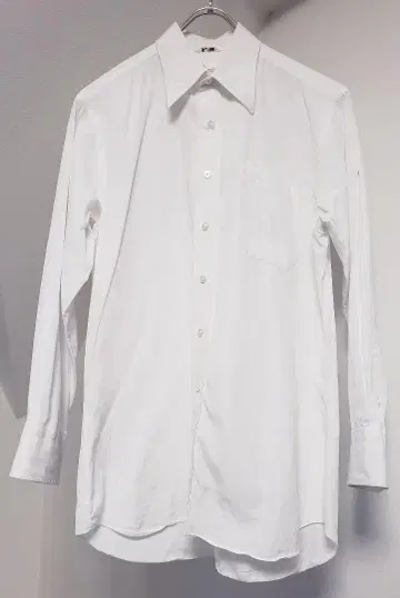 dunhill 코튼 100% 무지 화이트 긴팔 셔츠 테니스 커프스