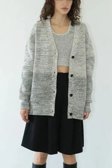 CLANE BUSTIER SET KNIT CARDIGAN