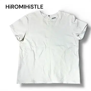 [ 고품질 ] HiROMIHiSTLE 화이트 vT셔츠 반팔 컷오프 화이트