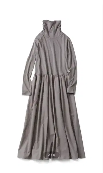 리브인컴포트 코튼 터틀넥 이너 원피스 그레이 MT