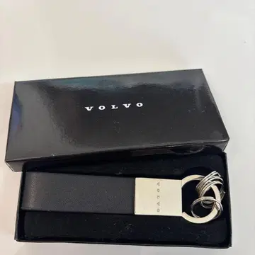 VOLVO 블랙 가죽 키링
