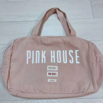 핑크하우스 네임 와펜 보스턴 백