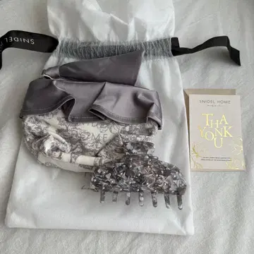 SNIDELHOME 스나이델 오가닉 캔버스 파우치 헤어 클립