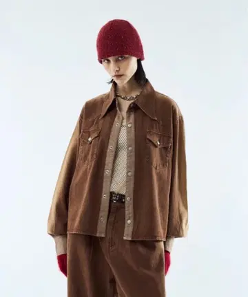 seyto 사이즈 3 / 그라데이션 데님 숏 자켓