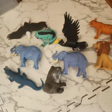 데아고스티니 동물 피규어 9체 세트