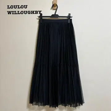 새상품급 룰루윌비 매트 오간자 플리츠 스커트
