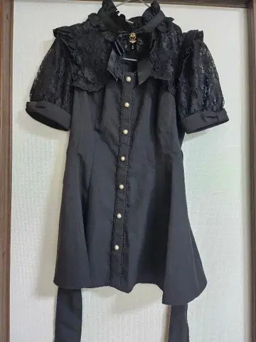 시크릿허니 secret honey 소매 레이스 & 볼레로풍 반팔 셋업