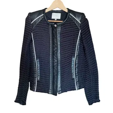 IRO 노카라 가죽 노카라 자켓