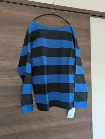 택 포함 미사용 새상품 서드 매거진 오픈백 보더 티셔츠