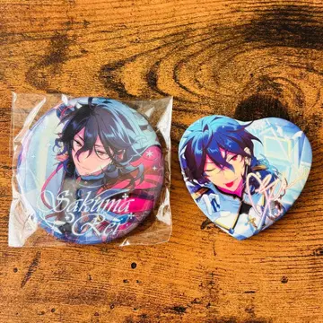 앙스타 중국 하트 캔뱃지 사쿠마 레이 섬광 소망