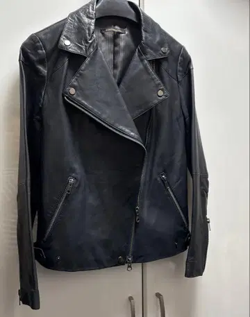 BARNYARDSTORM 램 가죽 라이더 자켓