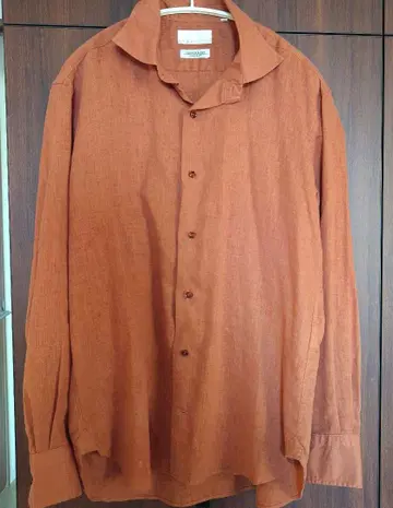 [ ABAHOUSE ] 프렌치 린넨 긴팔 셔츠