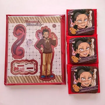 귀멸의 칼날 발렌타인 아크릴 스탠드 캔뱃지 겐야