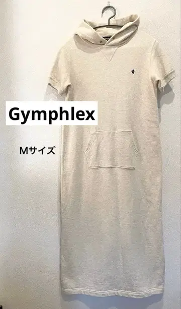 Gymphlex 후드티 원피스 12호 아이보리 베이지 m 사이즈