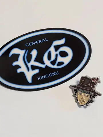KING GNU 츠네타 다이키 핀 배지 & 스티커 세트