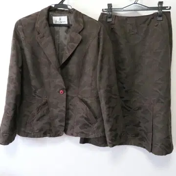 제니 가르송 카모플라쥬 패턴 셋업 스커트 수트 40