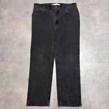Lee 리 W34 블랙 데님 하의 팬츠 구제 의류 블랙 19684