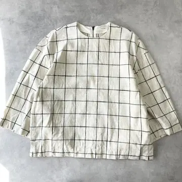 플레인 피플 면린넨 윈도우 페이 풀오버 새상품급 하프린넨 1125