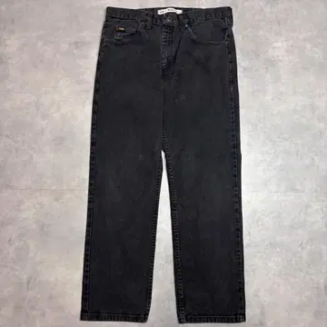 Lee W34 블랙 데님 하의 팬츠 구제 의류 블랙 19685