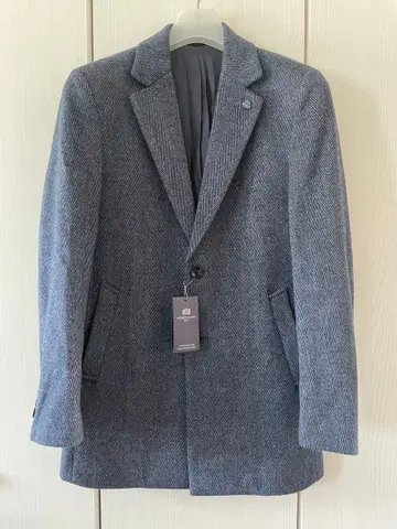 로베르토 카바니 캐시미어 100% 헤링본 코트