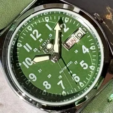 세이코 5 오버홀 완료 데이데이트 자동 와인딩 빈티지 70S 그린