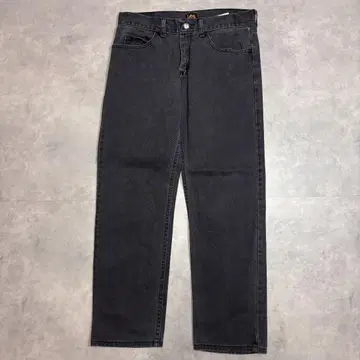 Lee W32 블랙 데님 하의 팬츠 구제 의류 블랙 19690