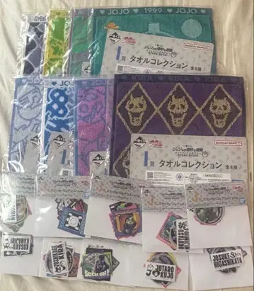 제일복권 죠죠의 기묘한 모험 타월 스티커 컴프