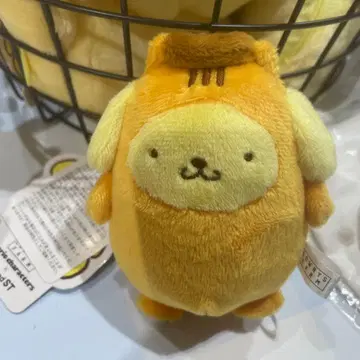 로리즈팜 폼폼푸딩 털이 인형 키링 베이글 마스코트