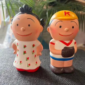 사자에상과 카츠오 피규어 저금통 세트