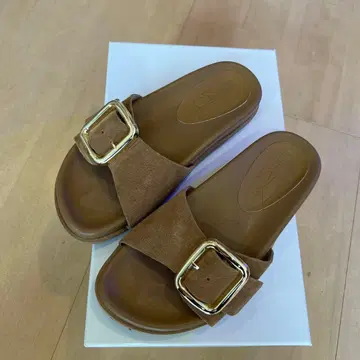 새상품급 르탈론*가죽 버클 라이더 샌들