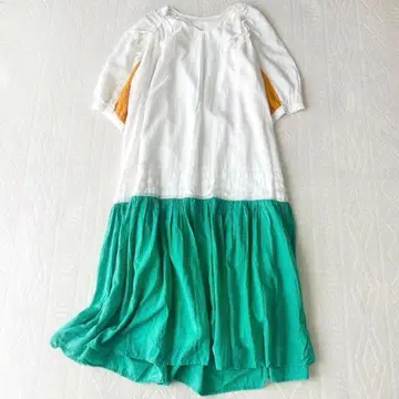 TEVALT 드로스트 볼륨 슬리브 원피스 롱 원피스