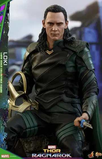 [ 새상품급 ] 핫토이즈 로키 마이티 토르: 라그나로크