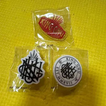 KING GNU 회장 한정판 가챠가챠 핀 배지 3개 세트