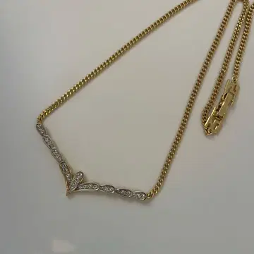 목걸이 니나리치 NINA RICCI 골드 x 크리스탈