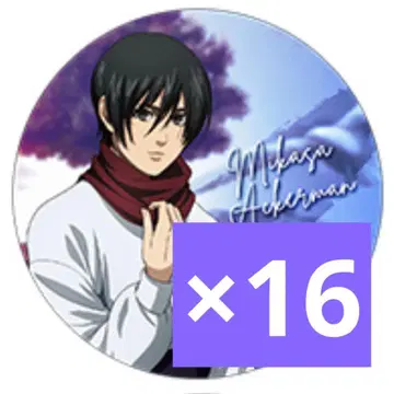 미카사 진격의 거인 캔뱃지 어택 페스티벌