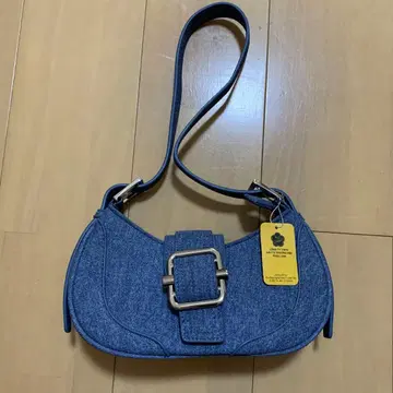 데님 숄더백 세련된 네이비 블루