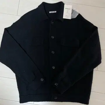 오라리 AURALEE 니트 가디건 블랙 1 니트 블루종