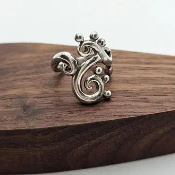 빈티지 실버 925 반지 10호 담쟁이덩굴 소용돌이 아라베스크 고딕