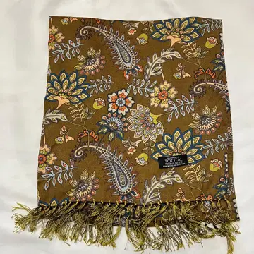 TOOTAL 투탈 페이즐리 꽃무늬 스톨 브라운 계열