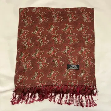 TOOTAL 투탈 페이즐리 무늬 스톨 버건디