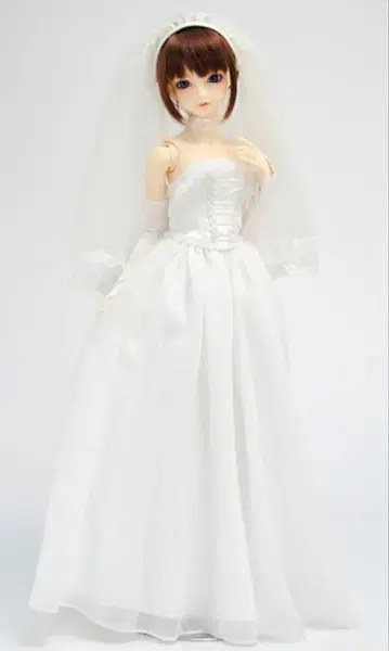 보크스제 SD/DD 펄 화이트 웨딩 드레스? 초커 결품