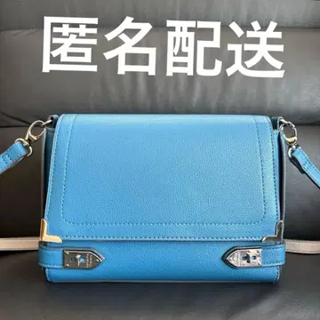 블루 가죽 숄더백 samantha thavasa